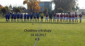TJ Sokol Chotětov "dorost" : FK Kralupy 1901 4:3 (3:2)	
